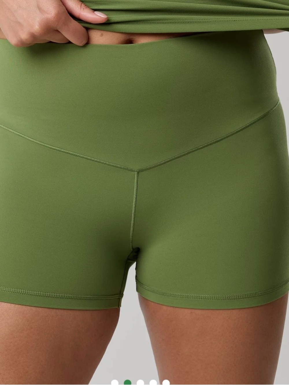 OFFLINE By Aerie Real Me XTRA High Waisted 3" Bike Short XS olive Moss